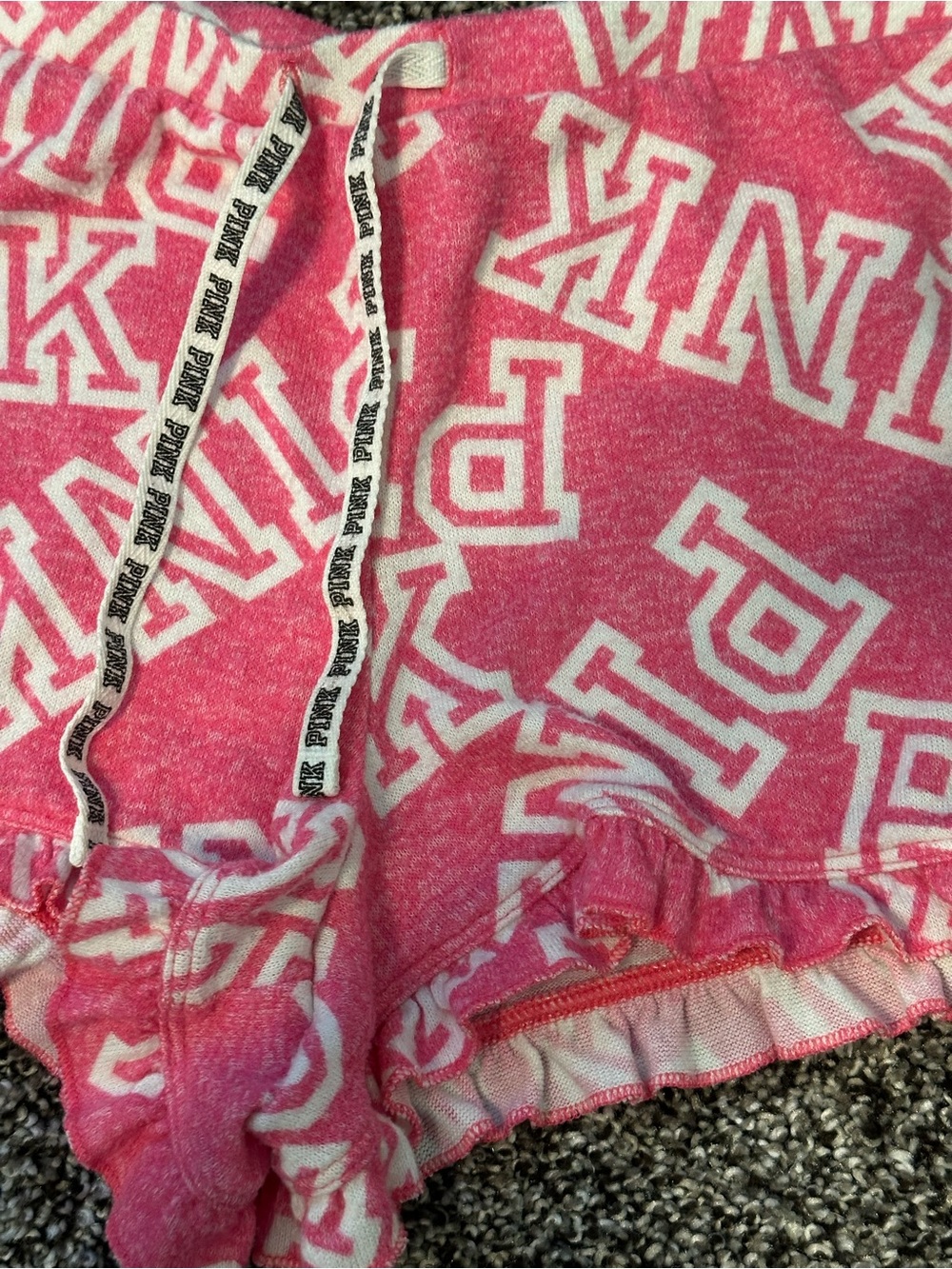 PINK Victoria's Secret Pink and White Logo Sleep Top